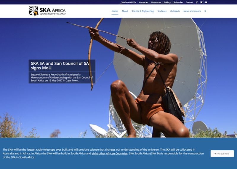 Square Kilometre Array South Africa website