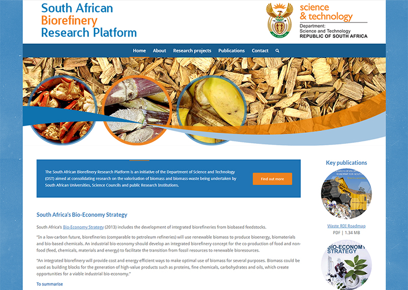 South African Biorefinery Research Platform website