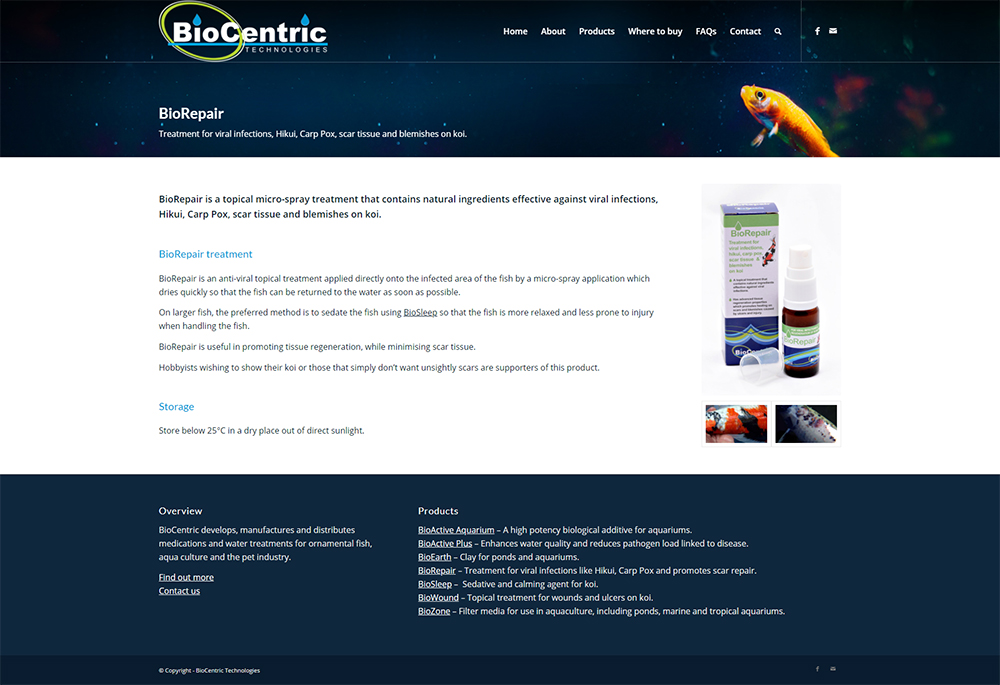 BioCentric website content page
