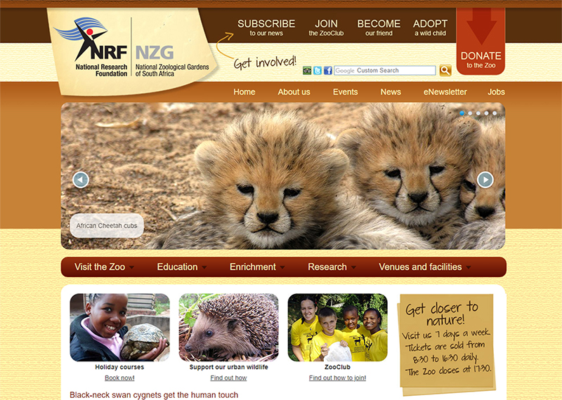 National Zoological Gardens website