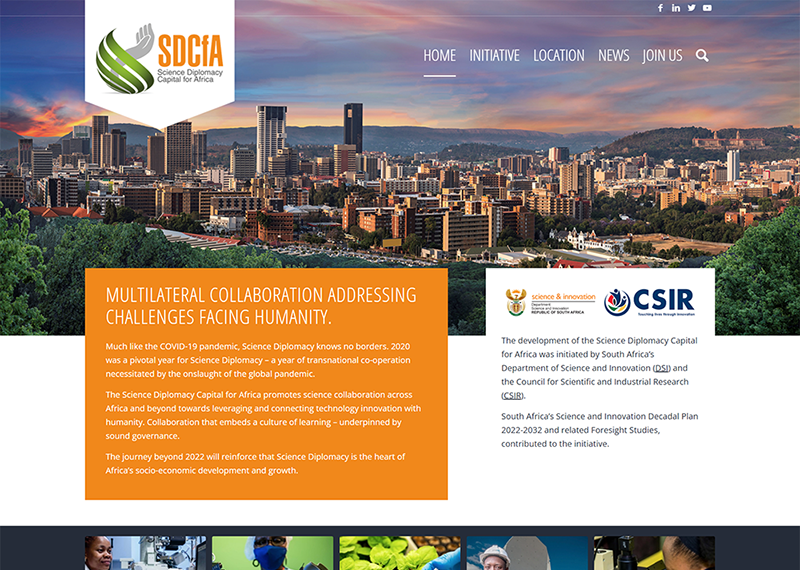 Science Diplomacy Capital for Africa website