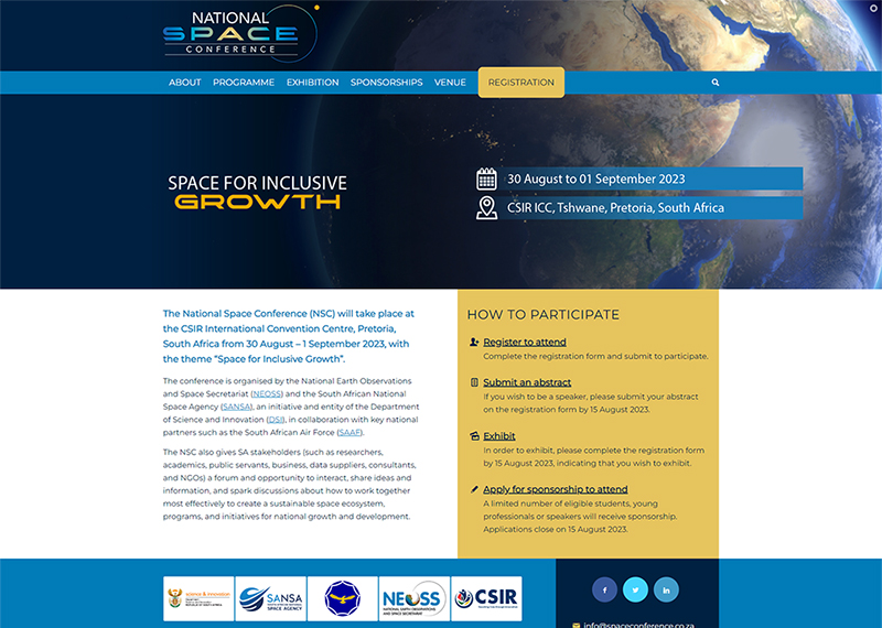 National Space Conference website